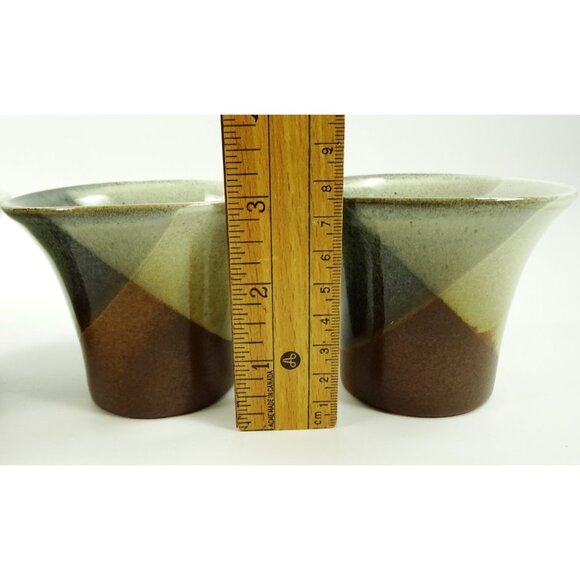 4 Pottery Craft USA Stoneware Tumblers Vintage Mid Century Modern MCM Cups - Picture 8 of 9